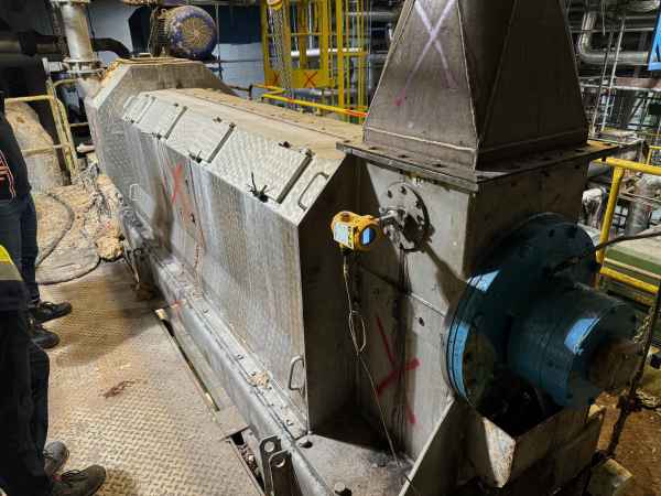 Andritz Schneckenpresse 575-18-4 mit rostfreien Einlauf und Auslaufgehäuse