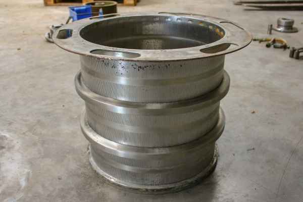 slotted screen basket 0,40mm for Finckh H4