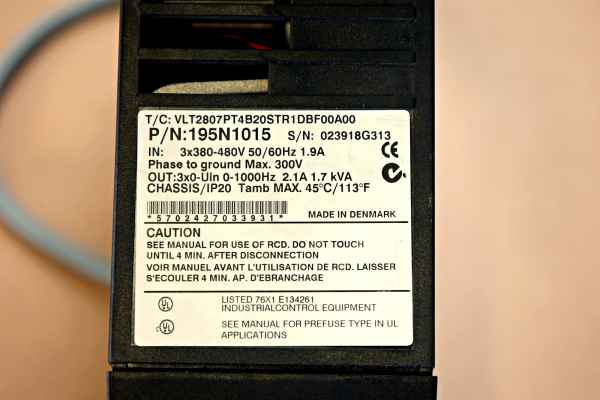 Danfoss VLT 2800 Frequency Converter