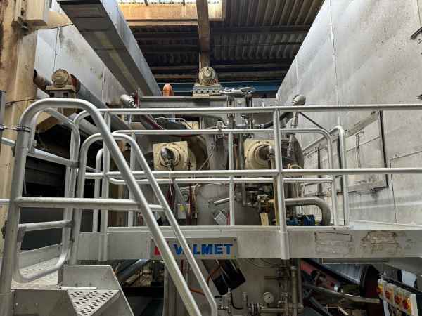 Dörries Valmet 2-lagige Papiermaschine, 2570mm, 270 tato, Testliner Fluting, mit Schuhpresse