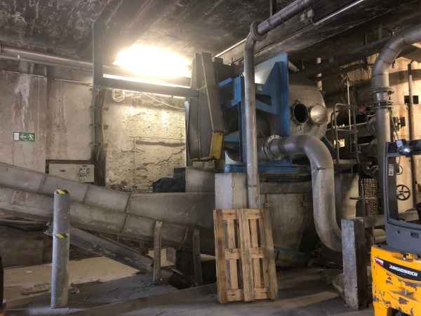 achslose Förderschnecke mit 6 Metern Länge