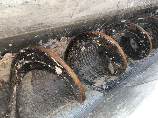 achslose Förderschnecke mit 6 Metern Länge