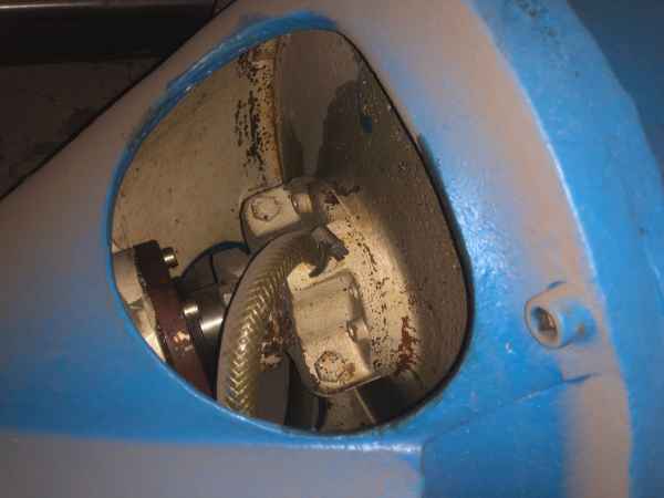 Kopfstück zu Escher Wyss Dickstoffreiniger D1A mit Rotor, Lagerung, Wellenabdichtung