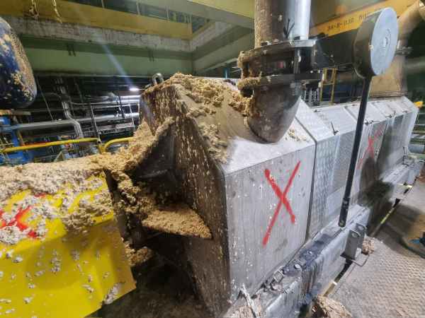 Andritz Schneckenpresse 575-18-4 mit rostfreien Einlauf und Auslaufgehäuse