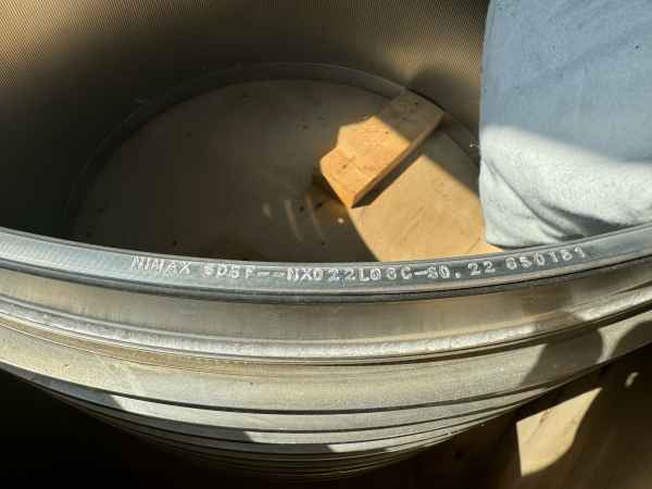 Valmet Nimega 0,22mm Screen Basket for Deltascreen D8