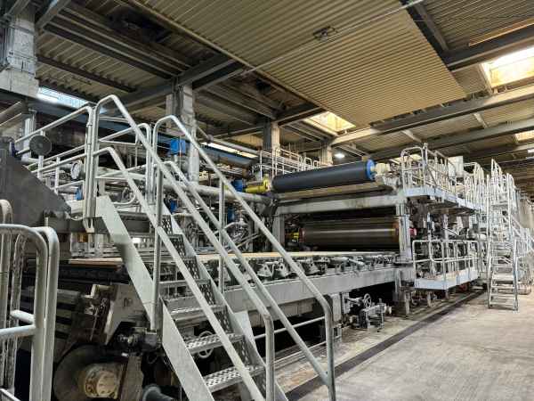Dörries Valmet 2-lagige Papiermaschine, 2570mm, 270 tato, Testliner Fluting, mit Schuhpresse